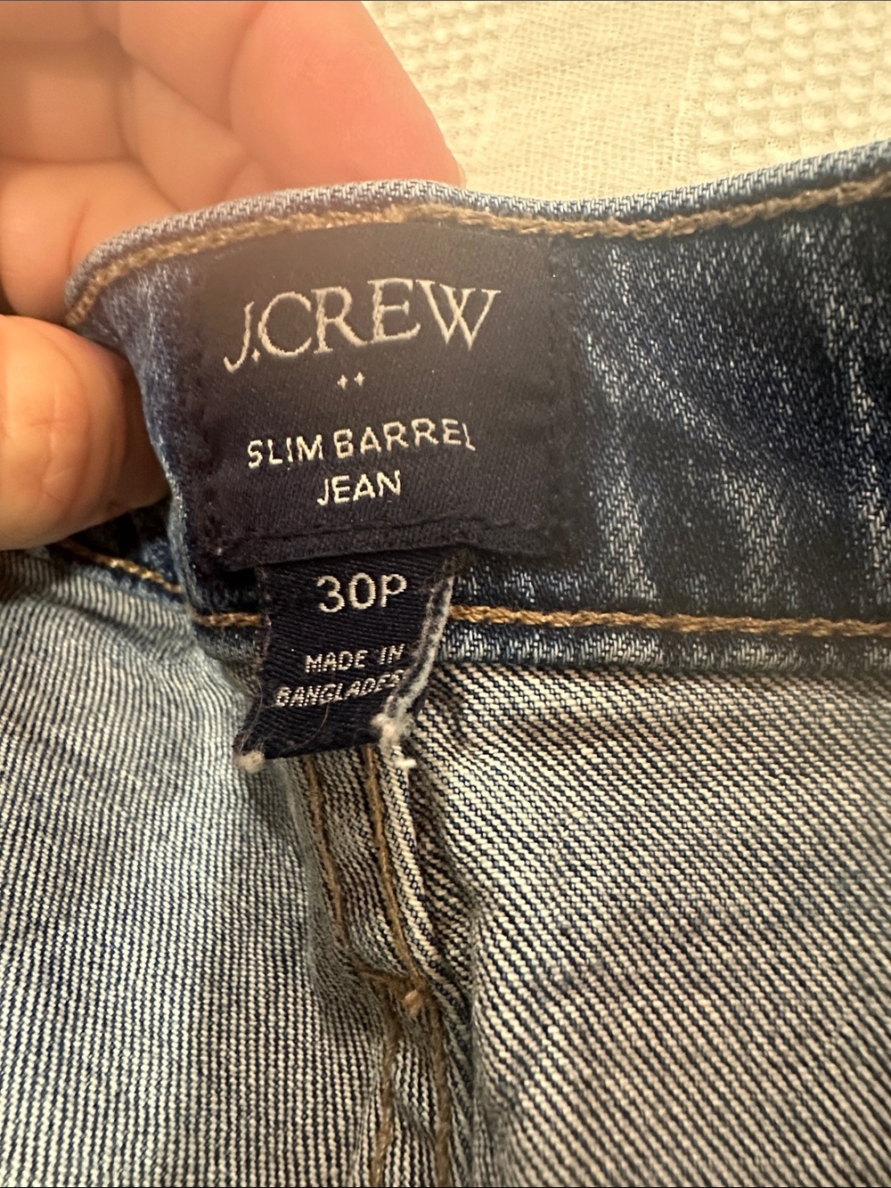J. Crew Dark Blue Slim Barrel Jeans